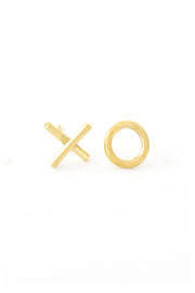 House of Cindimini Brass Hugs & Kisses Earrings