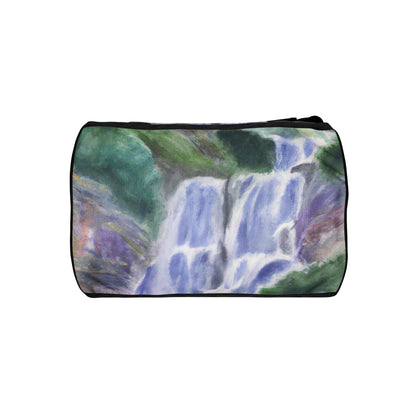 Crossbody Water-resistant Travel Bag - Purple Watercolor Waterfall-3