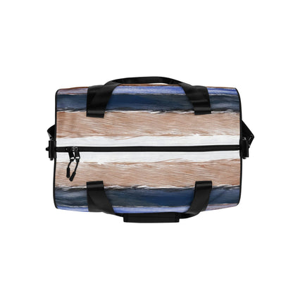 Crossbody Water-resistant Travel Bag - Rustic Hues Pattern-1