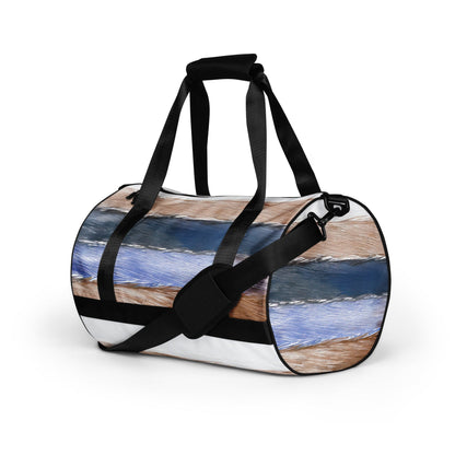 Crossbody Water-resistant Travel Bag - Rustic Hues Pattern-4