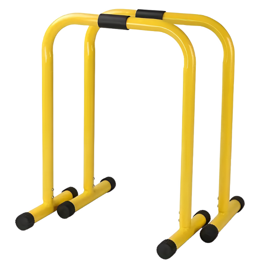 1 Pair Multifunctional Height Adjustable Parallel Bars - Yellow-0