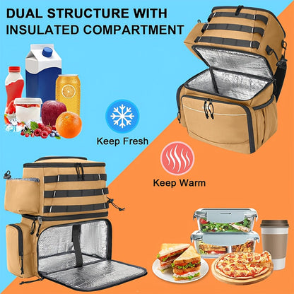 Fishing Tackle Backpack with Rod Holders & Cooler-3