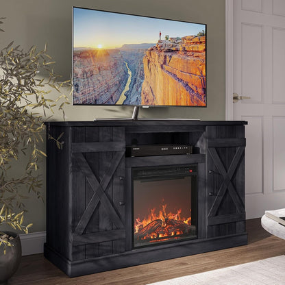 47" Rustic Grey Fireplace TV Stand for 50" TV-0
