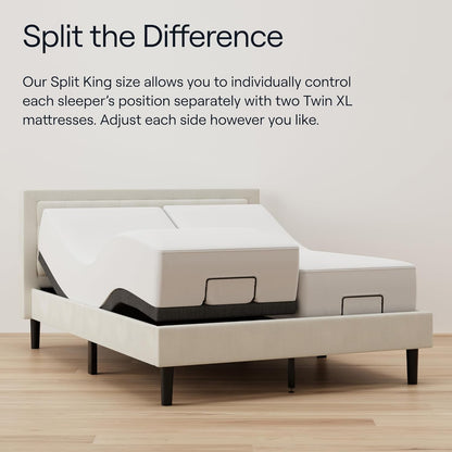 Split King Adjustable Base with Hybrid Mattress Set-1
