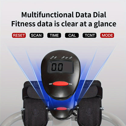 Foldable Rowing Machine with LCD Monitor - Fitness Trainer(Grey)-3