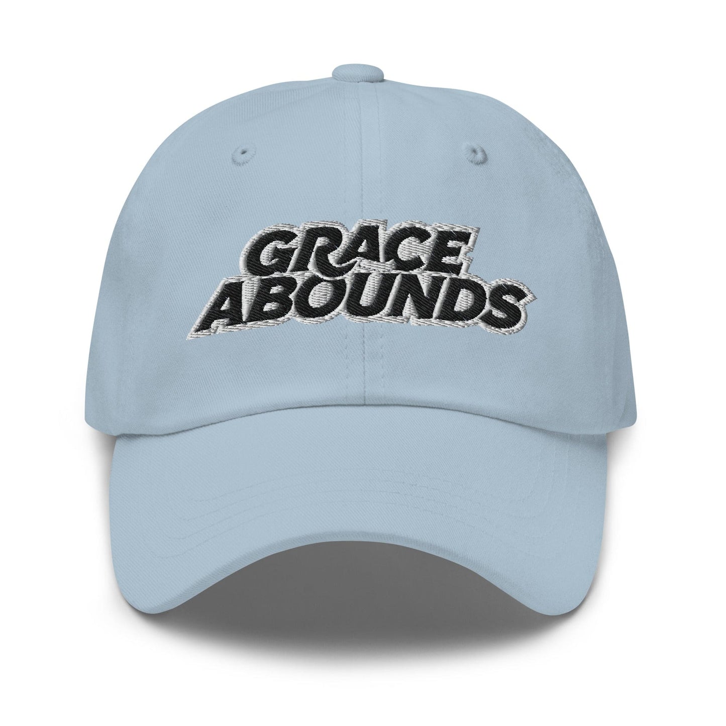Embroidered Adjustable Baseball Cap - Grace Abounds - F/b-6