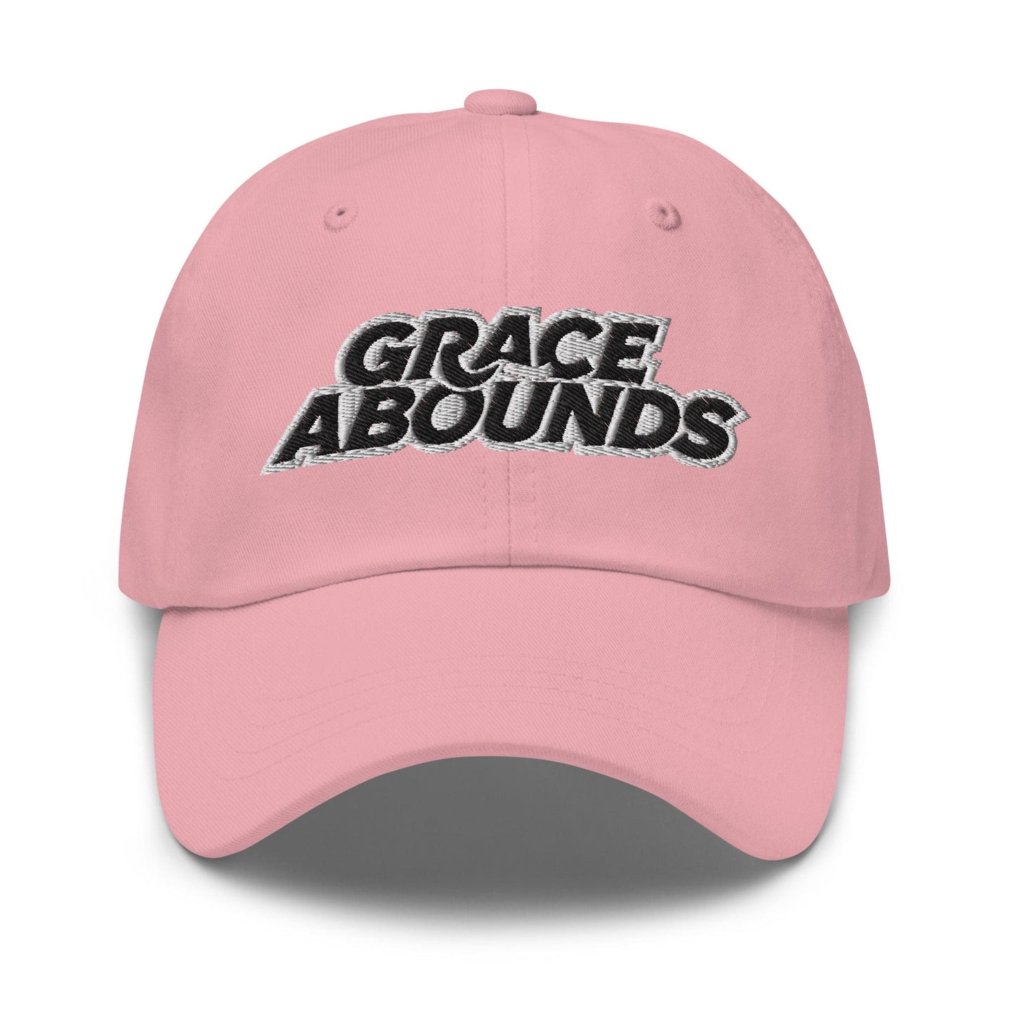 Embroidered Adjustable Baseball Cap - Grace Abounds - F/b-5