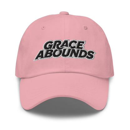 Embroidered Adjustable Baseball Cap - Grace Abounds - F/b-5