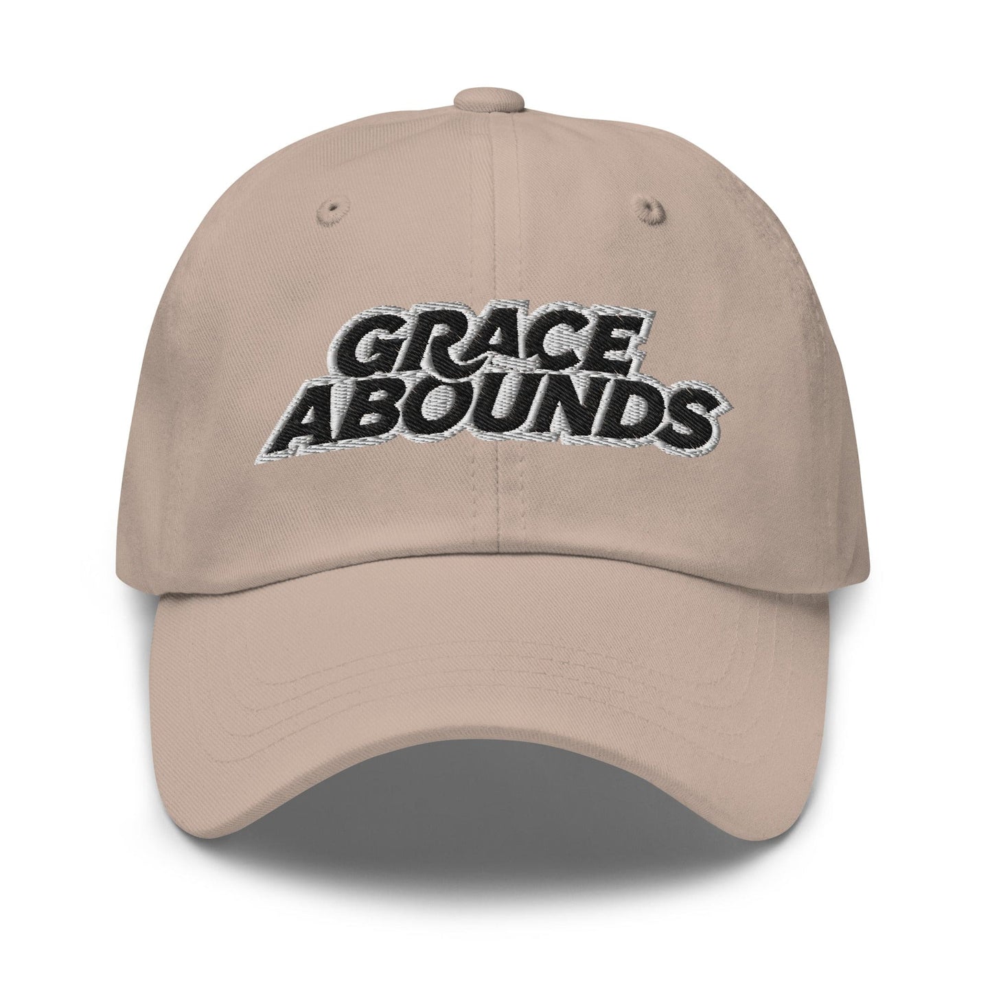 Embroidered Adjustable Baseball Cap - Grace Abounds - F/b-4