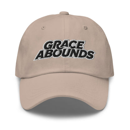 Embroidered Adjustable Baseball Cap - Grace Abounds - F/b-4