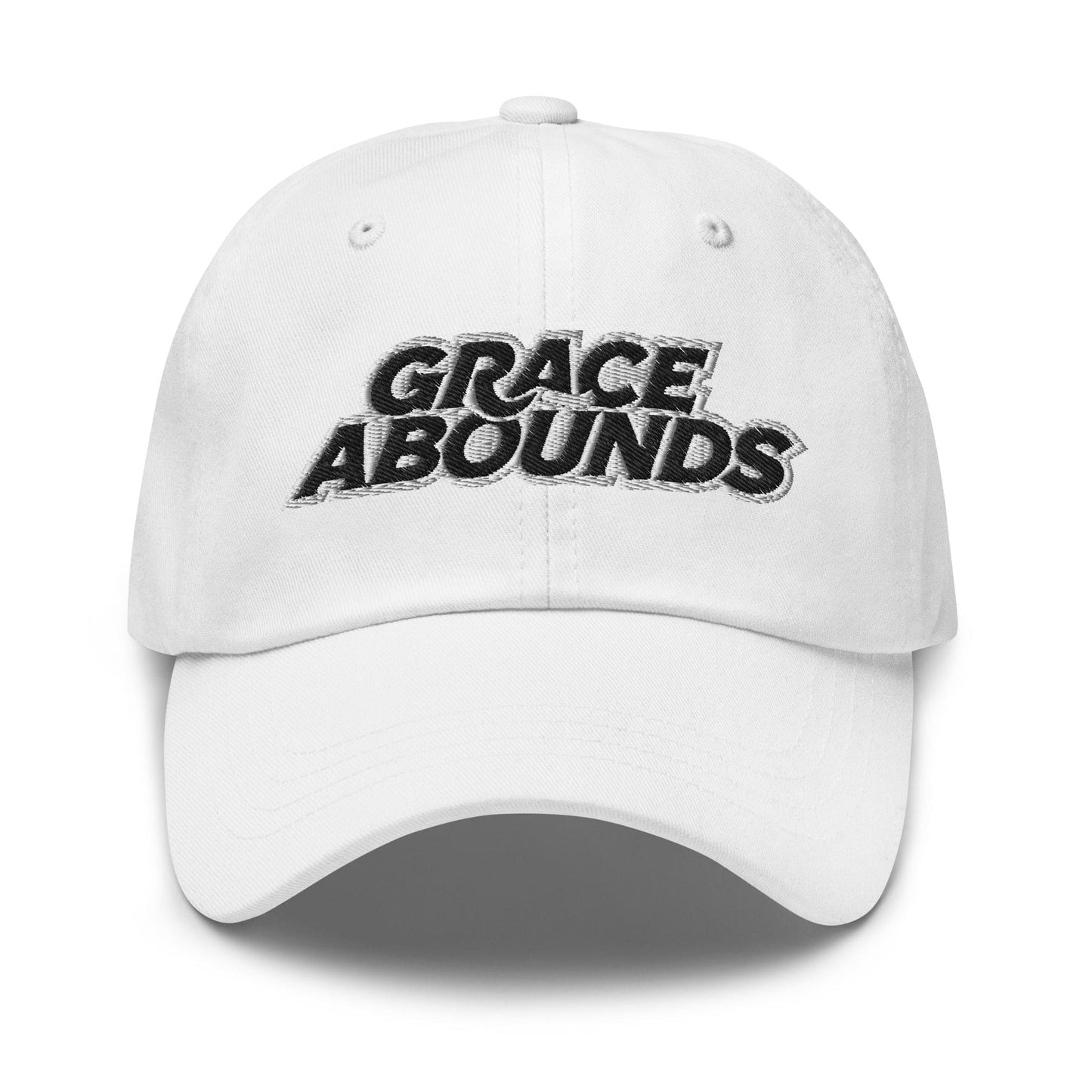 Embroidered Adjustable Baseball Cap - Grace Abounds - F/b-0