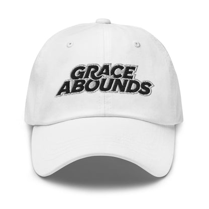 Embroidered Adjustable Baseball Cap - Grace Abounds - F/b-0
