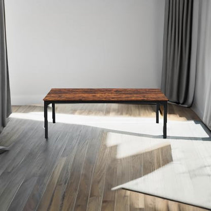 Dining Table for 6-8 People, 78 Inch Large Narrow Long Rectangular Kitchen Dinner Table, 8 Seat Rustic Wood Dining Table for Dining Room, 78.7 X 27.5 X 29.5 Inches(Only Table)-4