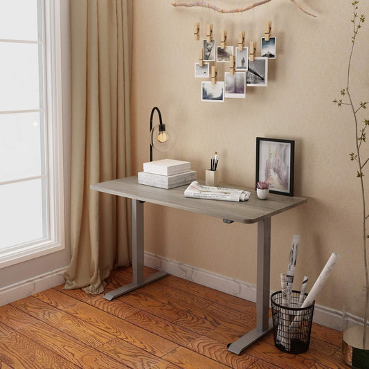 Height Adjustable Electric Standing Desk with Smooth Surface-1