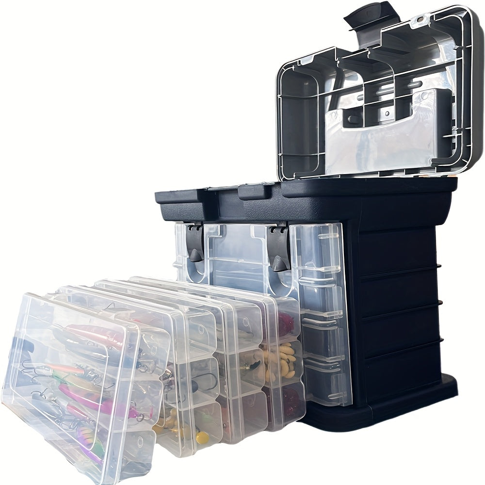 4-Tier Portable Fishing Tackle Storage Box-4