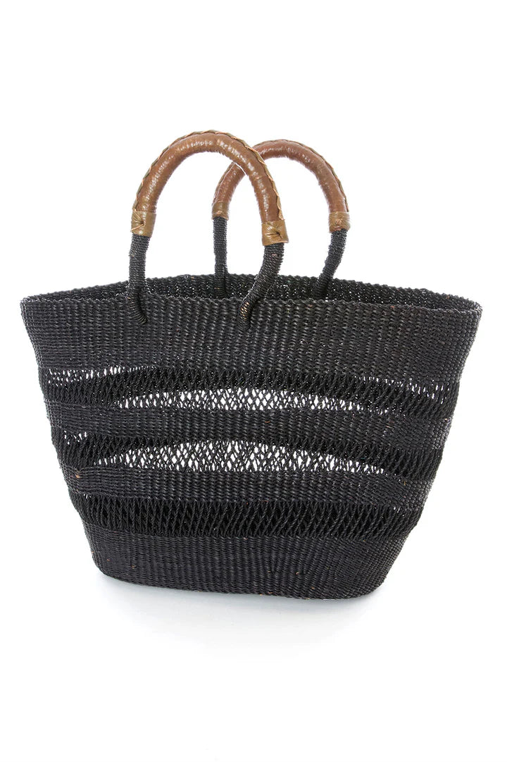 3 Black Lace Weave Short Shopper from Ghana