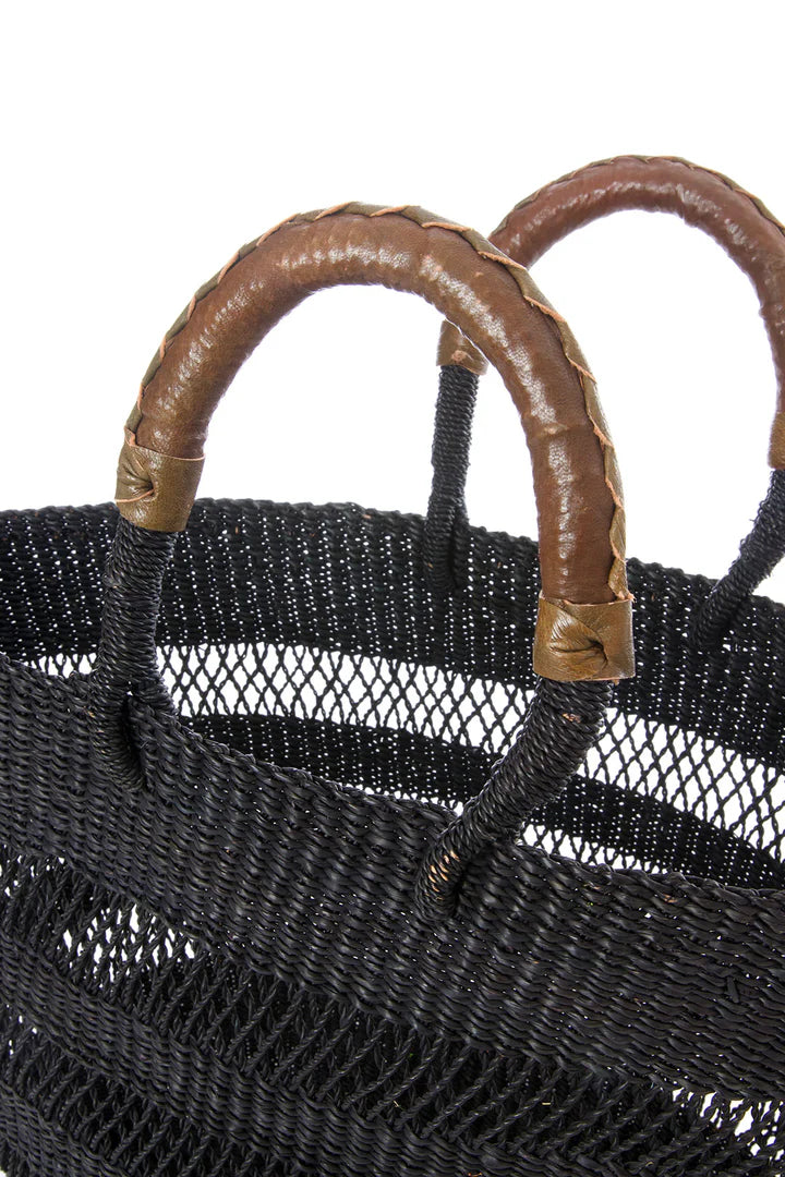 3 Black Lace Weave Short Shopper from Ghana