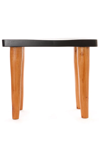 2 Black and Natural Cedrela Wood Anantu Table or Stool