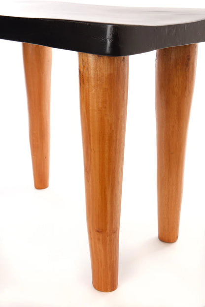2 Black and Natural Cedrela Wood Anantu Table or Stool