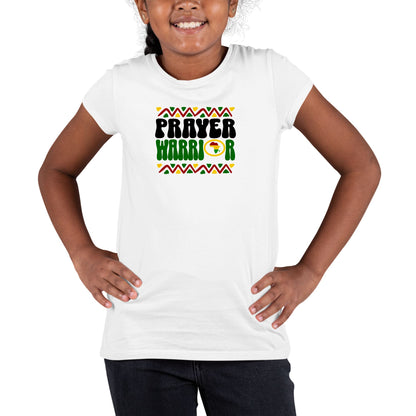 Girls Graphic Tee T-shirt Prayer Warrior Africa Inspiration-0
