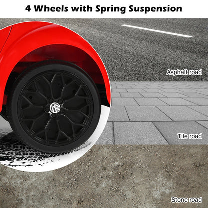 Volkswagen Beetle Kids Electric Ride On Car with Remote Control