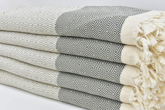 Hammam Towel | Beach Towel | Yoga Towel | 100x80cm made from 100% Turkish Cotton-0