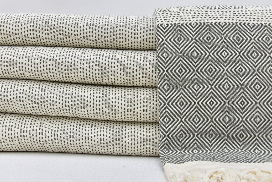 Hammam Towel | Beach Towel | Yoga Towel | 100x80cm made from 100% Turkish Cotton-1