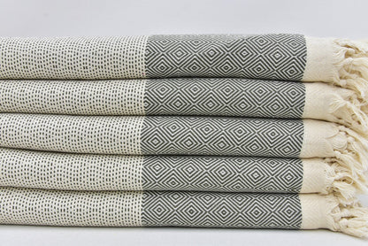 Hammam Towel | Beach Towel | Yoga Towel | 100x80cm made from 100% Turkish Cotton-2