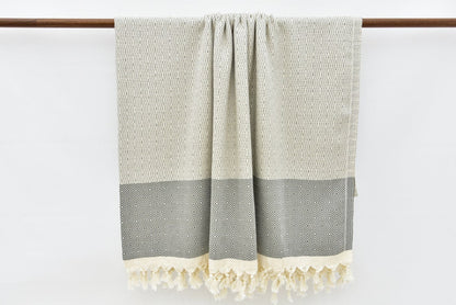 Hammam Towel | Beach Towel | Yoga Towel | 100x80cm made from 100% Turkish Cotton-4