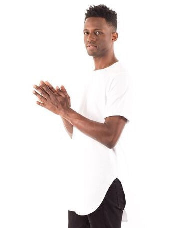 3011B - CLOSEOUT Men's Extended Curved Hem Tee-0