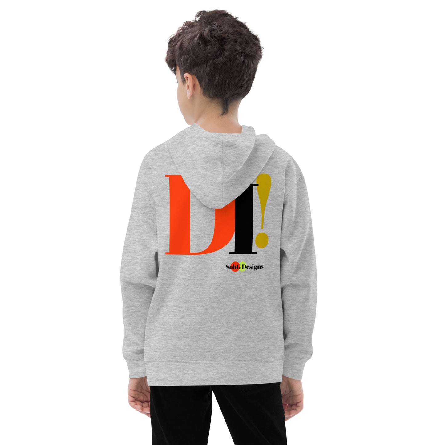 DI'! (The Yoruba) Kids Fleece Hoodie by SobG Designs