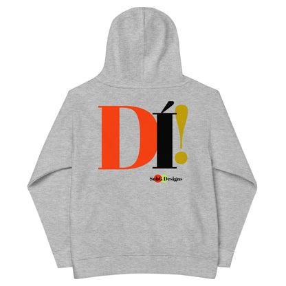 DI'! (The Yoruba) Kids Fleece Hoodie by SobG Designs