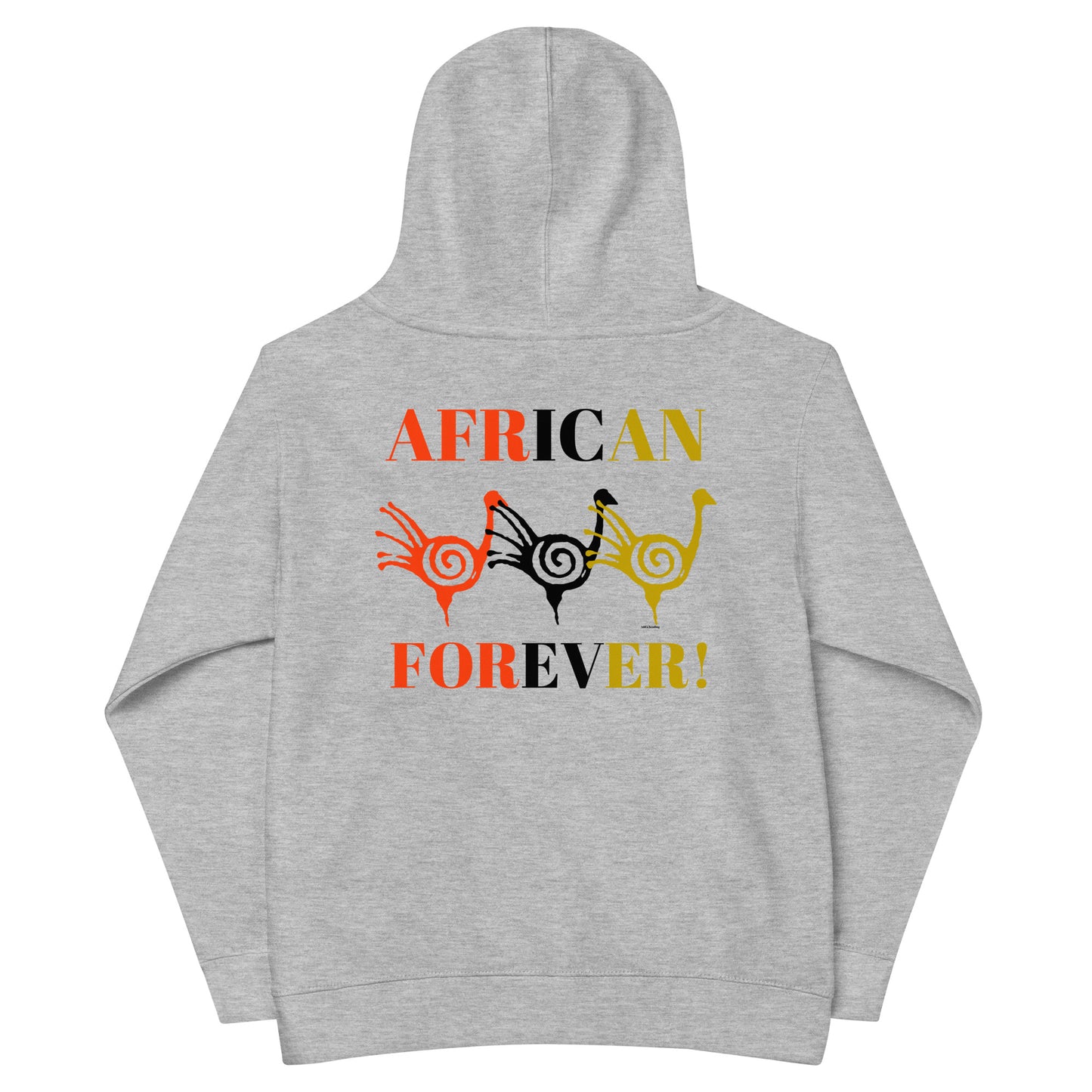 AFRICAN FOREVER Kids Fleece Hoodie by SobG Designs