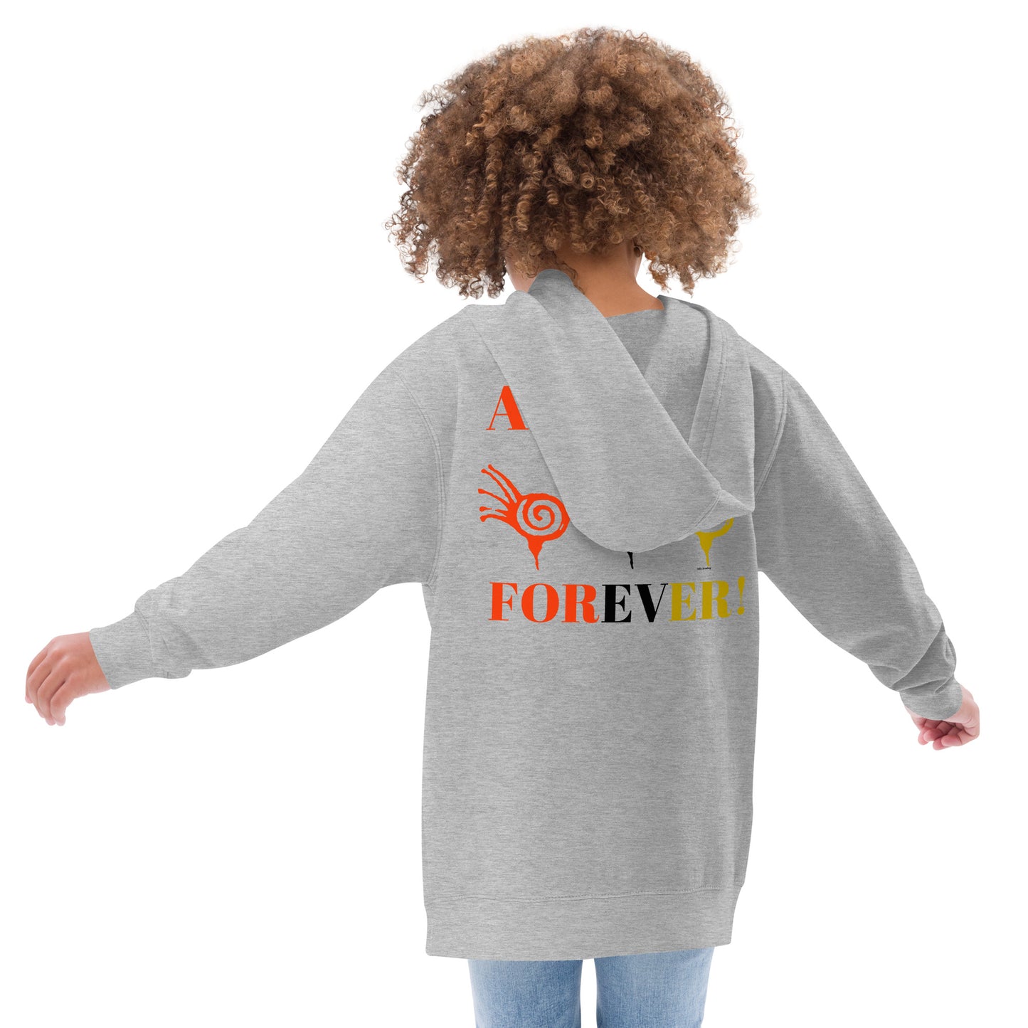 AFRICAN FOREVER Kids Fleece Hoodie by SobG Designs