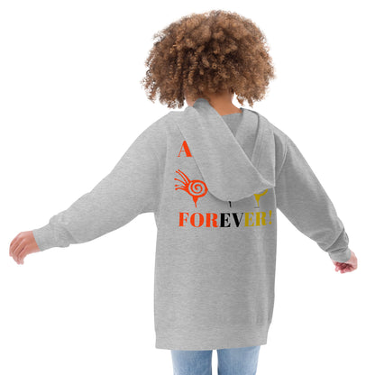 AFRICAN FOREVER Kids Fleece Hoodie by SobG Designs