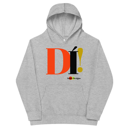 DI'! (The Yoruba) Kids Fleece Hoodie by SobG Designs