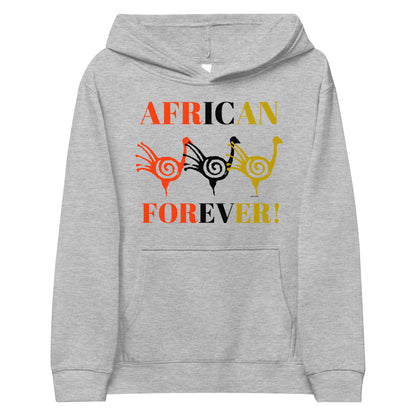 AFRICAN FOREVER Kids Fleece Hoodie by SobG Designs