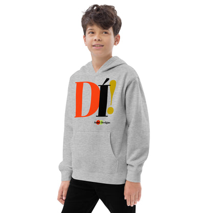 DI'! (The Yoruba) Kids Fleece Hoodie by SobG Designs