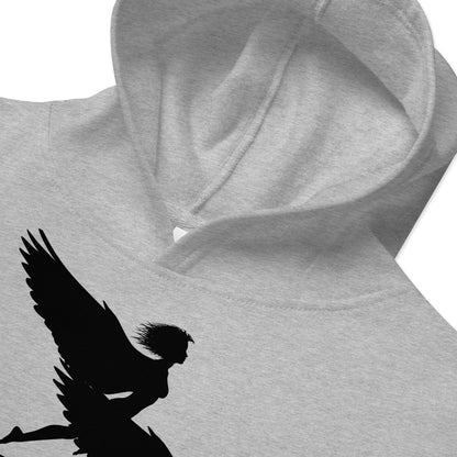 WE COULD ALWAYS FLY Kids Fleece Hoodie by SobG Designs