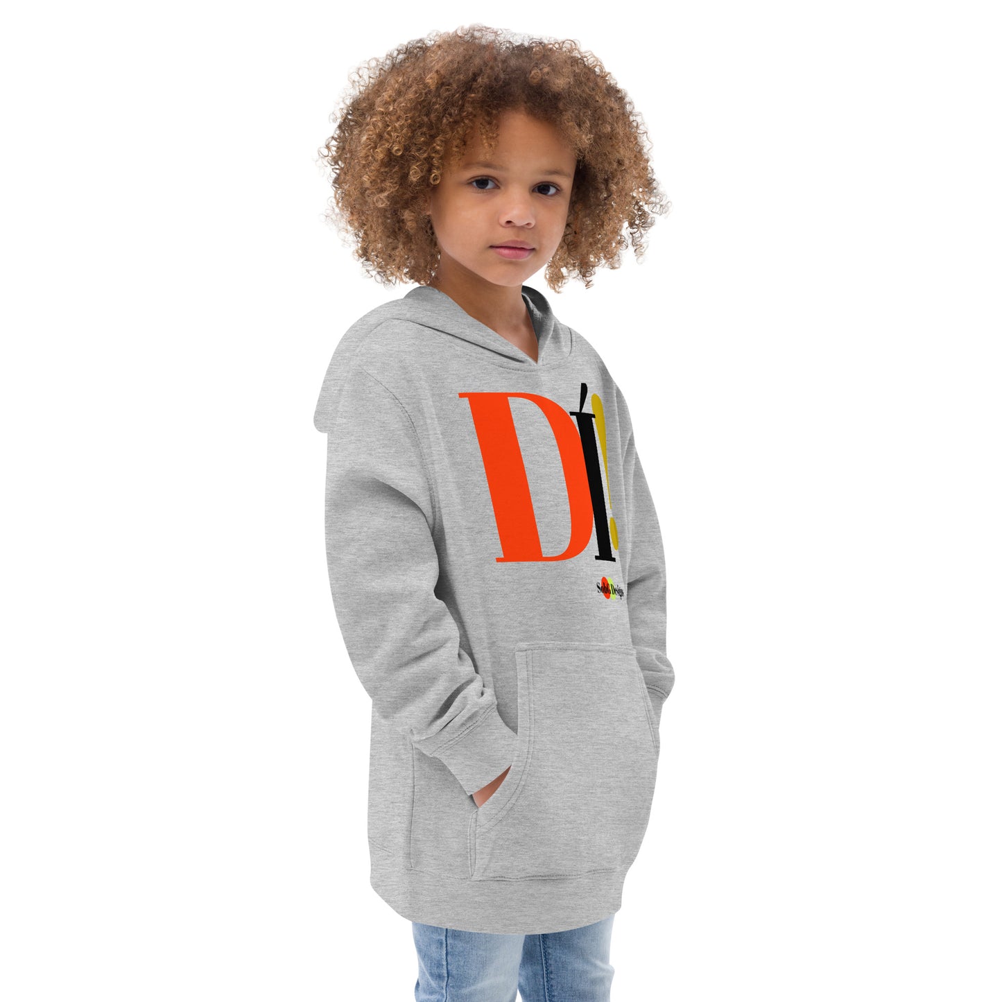DI'! (The Yoruba) Kids Fleece Hoodie by SobG Designs