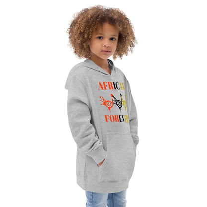 AFRICAN FOREVER Kids Fleece Hoodie by SobG Designs