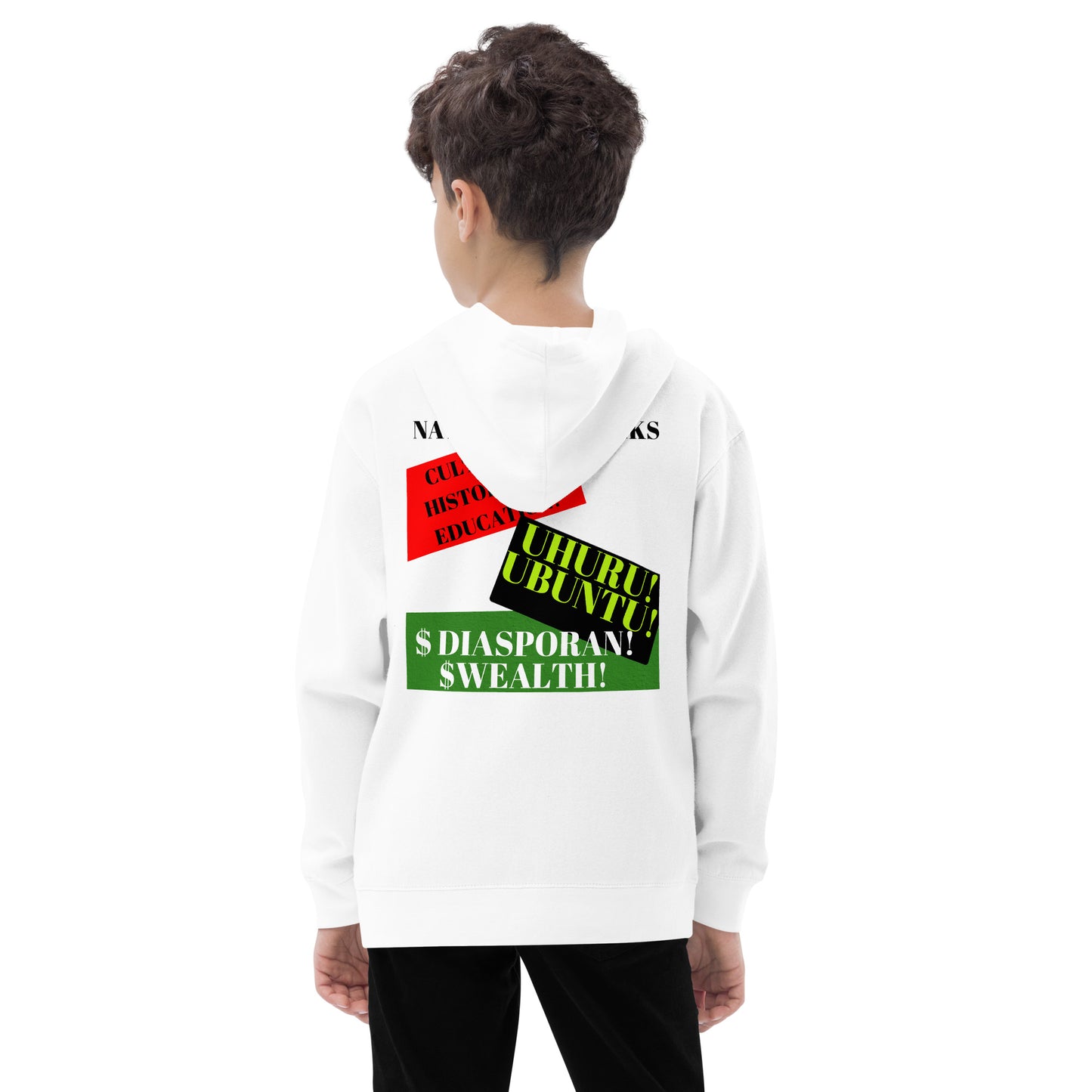 NATION BRICKS Kids Fleece Hoodie by SobG Designs