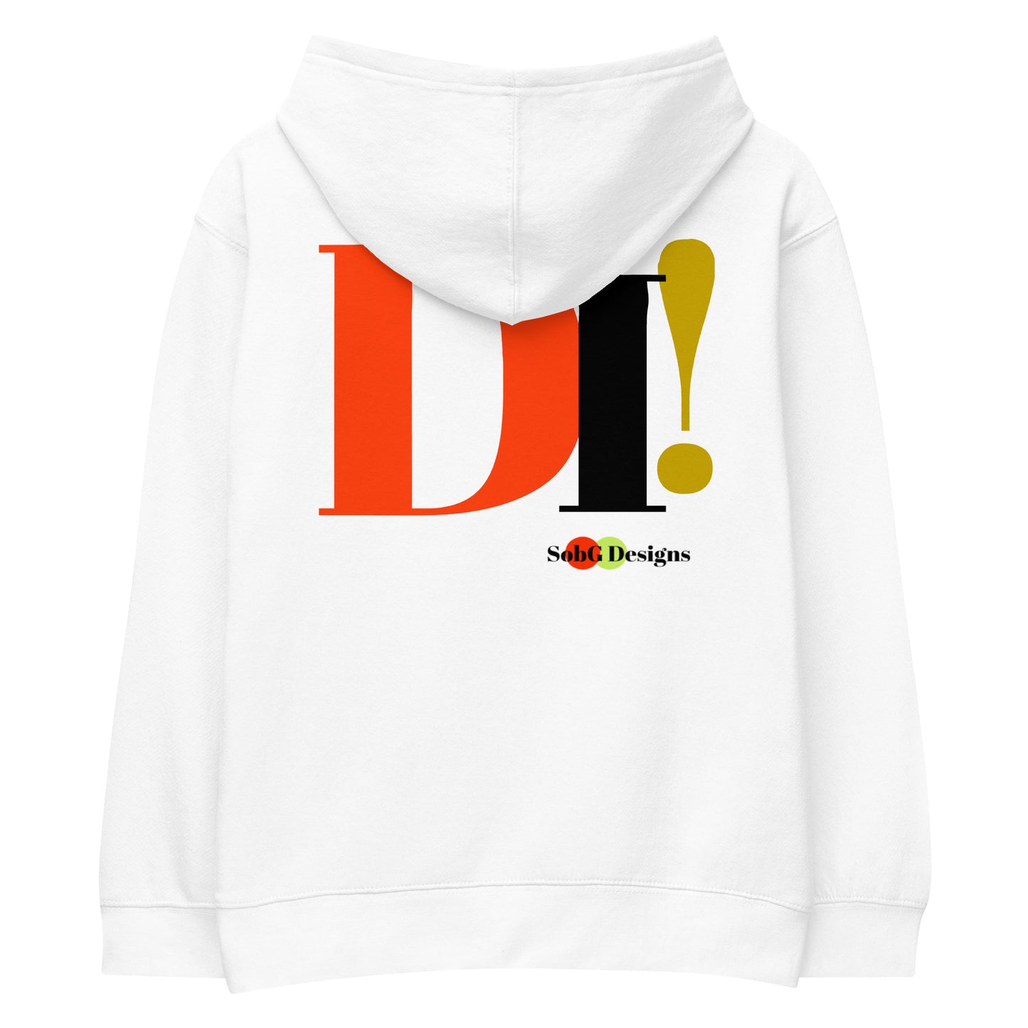 DI'! (The Yoruba) Kids Fleece Hoodie by SobG Designs