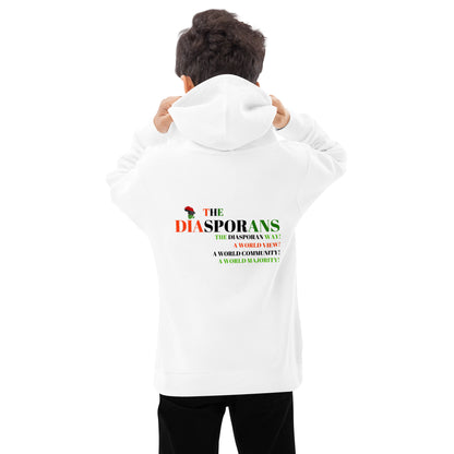 THE DIASPORANS: A WORLD MAJAORITY Kids Fleece Hoodie by SobG Designs