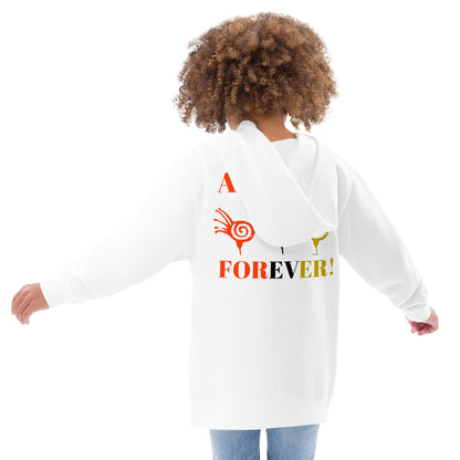 AFRICAN FOREVER Kids Fleece Hoodie by SobG Designs