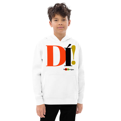 DI'! (The Yoruba) Kids Fleece Hoodie by SobG Designs