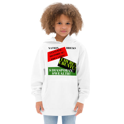 NATION BRICKS Kids Fleece Hoodie by SobG Designs