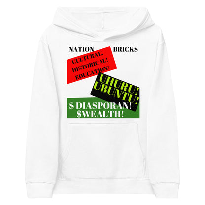 NATION BRICKS Kids Fleece Hoodie by SobG Designs
