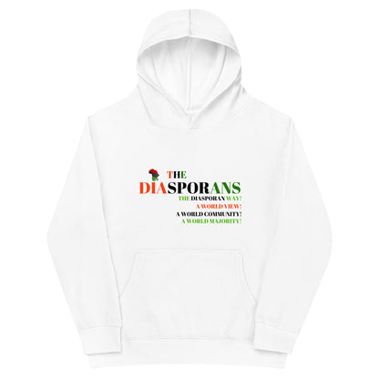 THE DIASPORANS: A WORLD MAJAORITY Kids Fleece Hoodie by SobG Designs