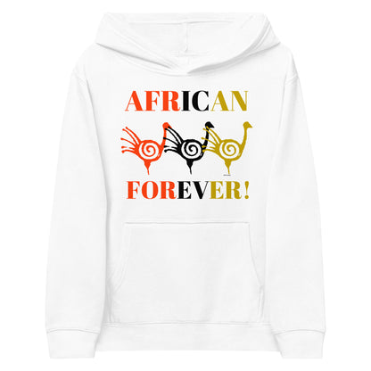 AFRICAN FOREVER Kids Fleece Hoodie by SobG Designs